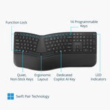 Clavier sans fil Kensington Pro Fit Ergo KB680 EQ, Bluetooth et 2.4G