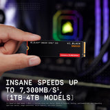 SSD NVMe PCIe Gen4 M.2 WD Black 4 To SanDisk