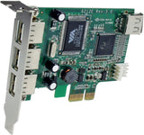 StarTech.com 4 Port PCI Express Low Profile High Speed USB Card (PEXUS