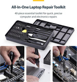StarTech 40-Piece Computer Repair Toolkit for Laptop, PC, Electronics