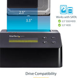 StarTech.com Single Bay Hard Drive Eraser, Standalone HDD/SSD Sanitize