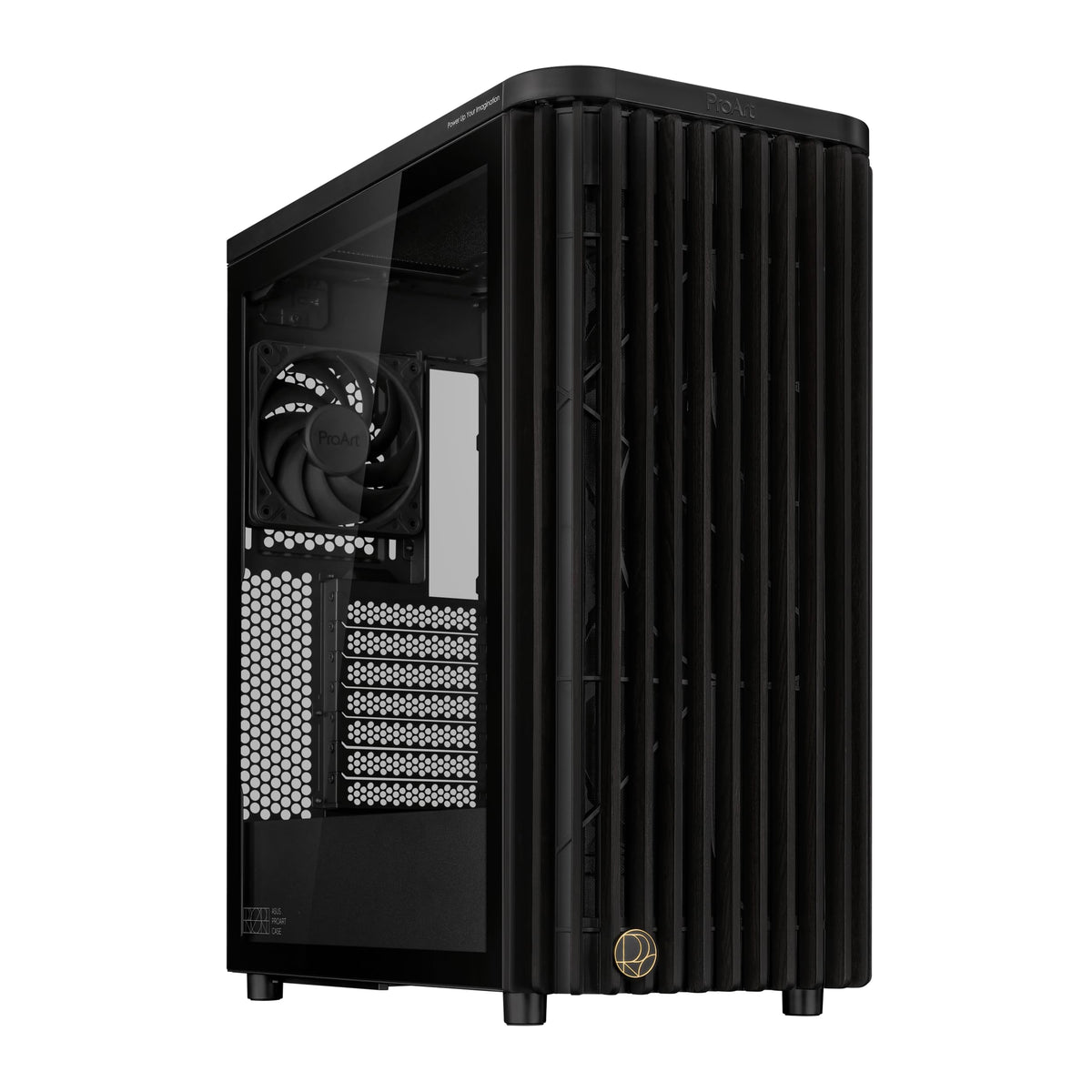 ASUS ProArt PA401 Wood Edition ATX Mid-Tower PC Case – Tempered Glass,