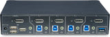STARTECH 4-Port KM Switch with Mouse Roaming - USB