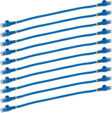 StarTech.com Câble Ethernet CAT6 de 30 cm - Paquet de 10 - Vérifié ETL - Bleu