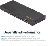 StarTech.com HDMI Splitter - 4-Port - 4K 60Hz - HDMI Splitter 1 In 4 O