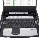 Tripp Lite B030-DP08-17D 8-Port DisplayPort KVM Switch, 17in LCD