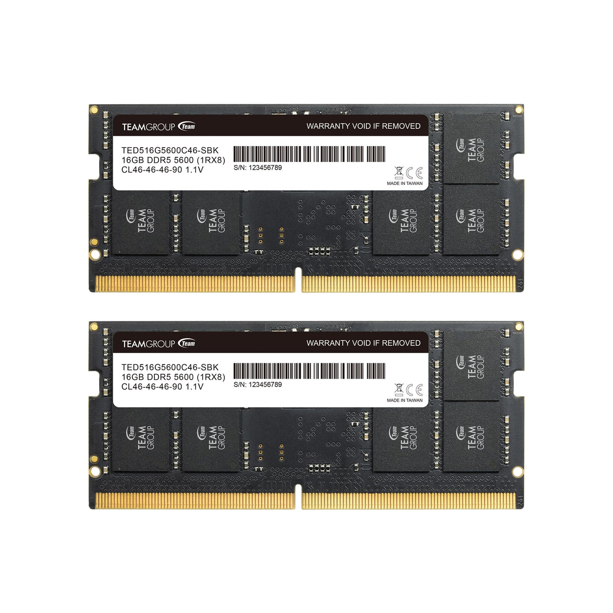 32GB DDR5-5600 SODIMM POUR HP 79U72AA N50075-001 DDR5 2048X8
