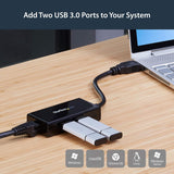 StarTech.com USB 3.0 to Gigabit Network Adapter with Built-In 2-Port H