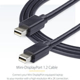 StarTech.com 6ft (2m) Mini DisplayPort Cable - 4K x 2K Ultra HD Video