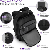 Sac à dos classique Targus TBB943GL 15-16 pouces