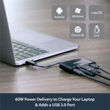 StarTech.com USB-C VGA Multiport Adapter - USB-A Port - with Power Del