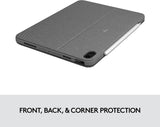 Logitech Combo Touch iPad Air (4th, 5th gen - 2020, 2022) Keyboard Cas