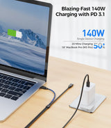 Cable Matters Braided USB C Multi Charging Cable - 6ft, Supports [140W