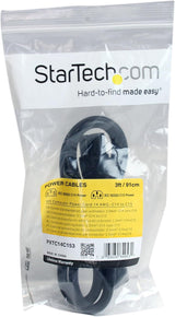 StarTech.com 3ft (1m) Heavy Duty Extension Cord, IEC 320 C14 To IEC 32
