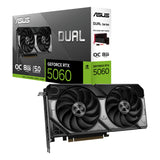 ASUS Dual GeForce RTX™ 5060 8GB GDDR7 OC Edition (PCIe 5.0, 8GB GDDR7,