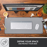 Logitech Desk Mat - Studio Series, Multifunctional Large Desk Pad, Ext