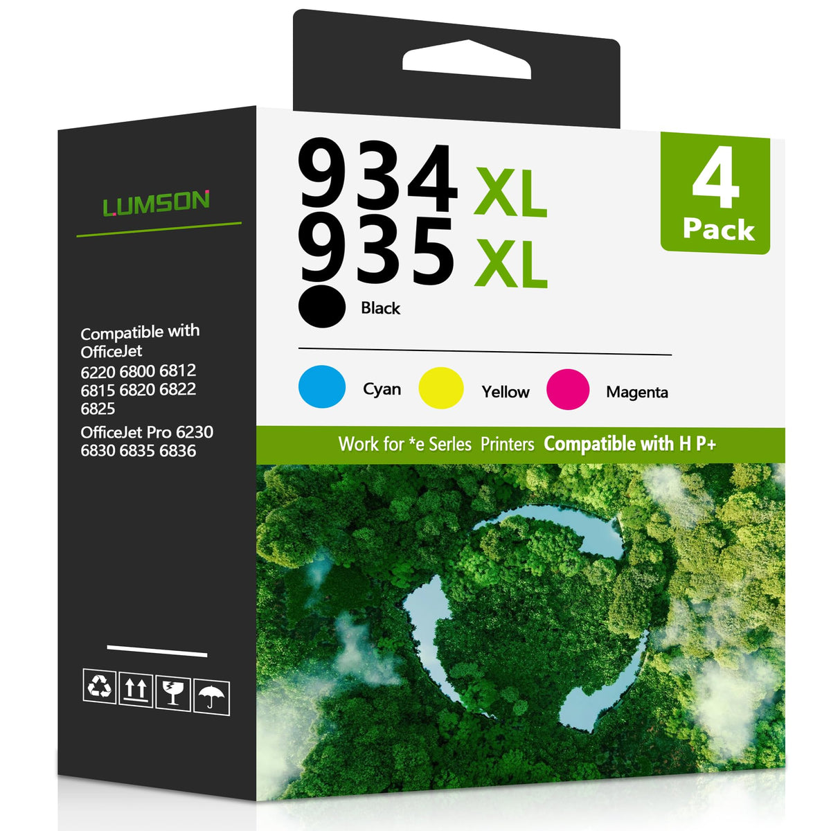 934XL 935XL Black/Color High Yield Ink Cartridges (4-Pack, Black/Cyan/