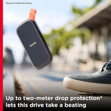 Disque SSD portable SanDisk 1 To - Jusqu'à 800 Mo/s, USB-C, USB 3.2 Gen 2, Mise à jour