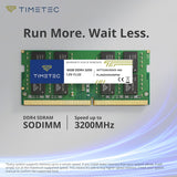 Timetec 32GB KIT (2x16GB) DDR4 3200MHz (PC4-3200AA) PC4-25600 SODIMM L