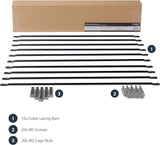 StarTech 10-Pack Horizontal Lacing Bar, Server Rack Cable Management,