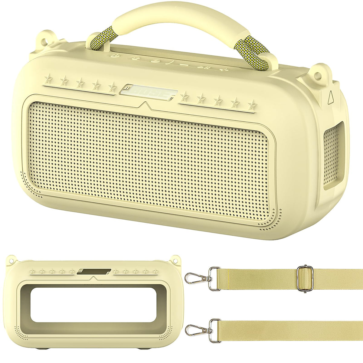 JCHPINE Silicone Cover Case for Bose SoundLink Max Portable Speaker Ac