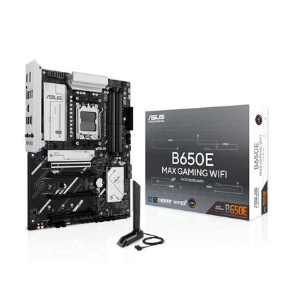 ASUS B650E MAX Gaming WiFi AMD B650 ATX Motherboard, DDR5, PCIe 5.0 Re