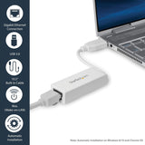 StarTech.com USB 3.0 vers Gigabit USB vers RJ45 Ethernet NIC 10/100/100 LA