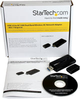 StarTech.com USB 3.0 AC1200 Dual Band Wireless-AC Network Adapter - 80