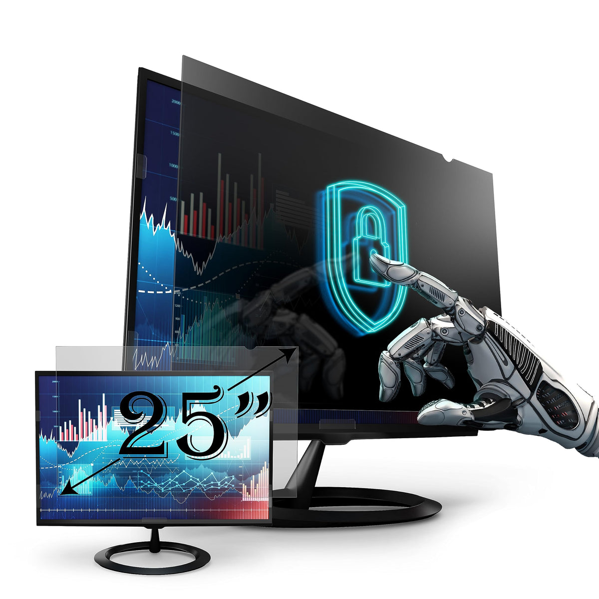 Écran de confidentialité moniteur 25