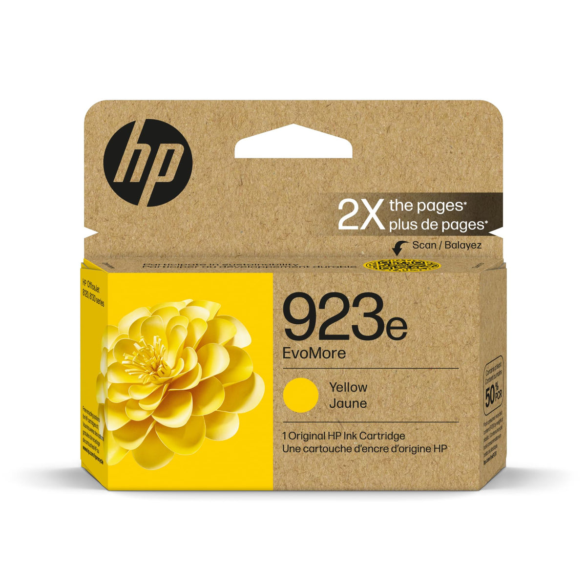 HP 923e EvoMore Yellow Original Ink Cartridge. XL Yellow