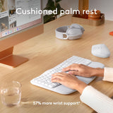 Logitech Wave Keys for Mac, Wireless Ergonomic Keyboard with Cushioned