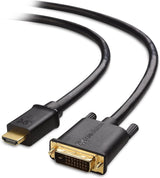 Cable Matters CL3 in-Wall Rated Full HD HDMI to DVI Cable 6 ft (DVI to