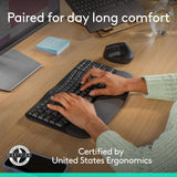 Logitech Wave Keys & Lift Vertical Mouse - Ergonomic Wireless Keyboard