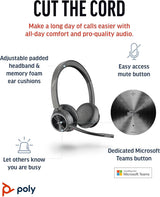 Poly Voyager 4320 UC Wireless Headset (Plantronics) - Stereo Headphone