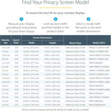 Startech 20IN Monitor Privacy Screen Universal Matte or Glossy