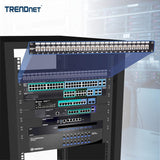 TRENDnet 24-Port Blank Keystone 1U Patch Panel, 1U 19