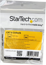StarTech.com White Cat 6 RJ45 Keystone Jack Network Coupler F/F - RJ45
