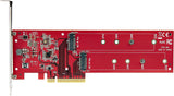 Carte adaptateur double SSD M.2 PCIe StarTech.com, PCIe x8 / x16 vers double NVMe