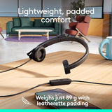 Logitech H570e USB Headset with Microphone for PC and Mac, USB-C Wired