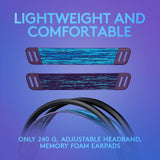 Logitech G335 Wired Gaming Headset, with Flip to Mute Microphone, 3.5m