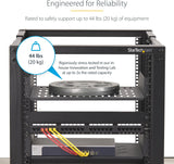 StarTech.com 2U Vented Server Rack Shelf, 16in/41.5cm Mounting Depth,