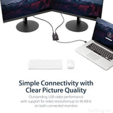StarTech.com USB 3.0 to Dual DisplayPort Adapter, 4K 60Hz, USB to Dual