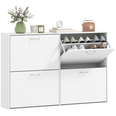 Flip Down Shoe Rack, Multi Cabinet, Wooden Shoe Shelf, 4 Drawer Organizer