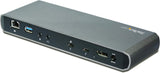 StarTech.com Thunderbolt 3 Dock, Dual Monitor 4K 60Hz TB3 Laptop Docki