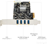 Carte adaptateur PCIe SuperSpeed USB 3.0 à 2 ports StarTech