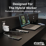 PLUGABLE HUB USB-C 10-EN-1 AVEC HDMI 8K EN TRANSIT 140W DE CHARGE