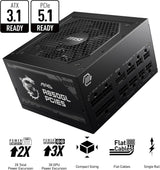 MSI MAG A850GL PCIE5, Fully Modular Compact Gaming 850W Power Supply,