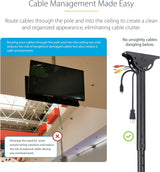 StarTech.com Dual TV Ceiling Mount, Hanging 2 Screen VESA Pole Mount f