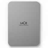 LaCie Mobile Drive 2TB External Hard Drive Portable HDD - Moon Silver,