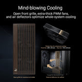 ASUS ProArt PA602 Wood Edition Modern Black E-ATX Mid-Tower Case with